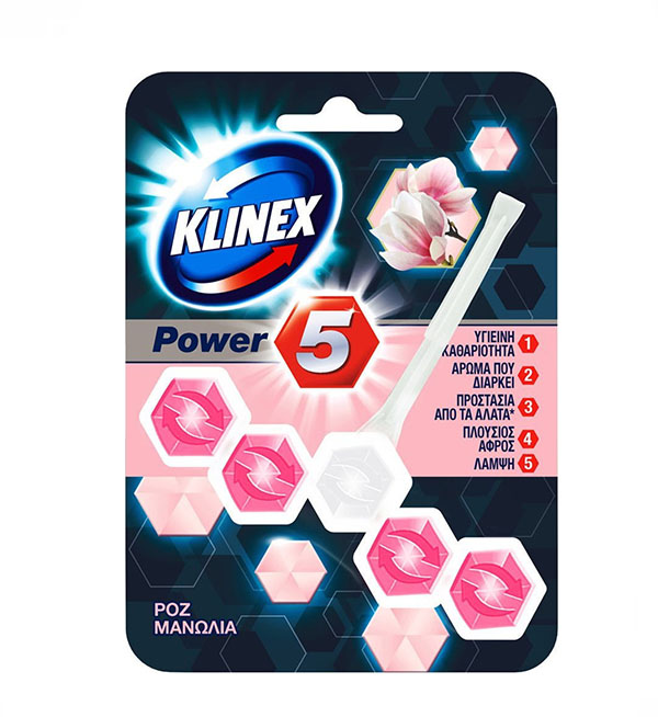 Klinex Power 5 Με Άρωμα Ροζ Μανόλια 55gr