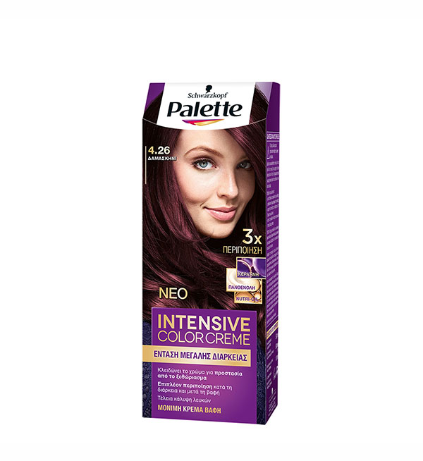 Palette Βαφή Μαλλιών Intensive Color Cream Δαμασκηνί No 4.26 (110ml)