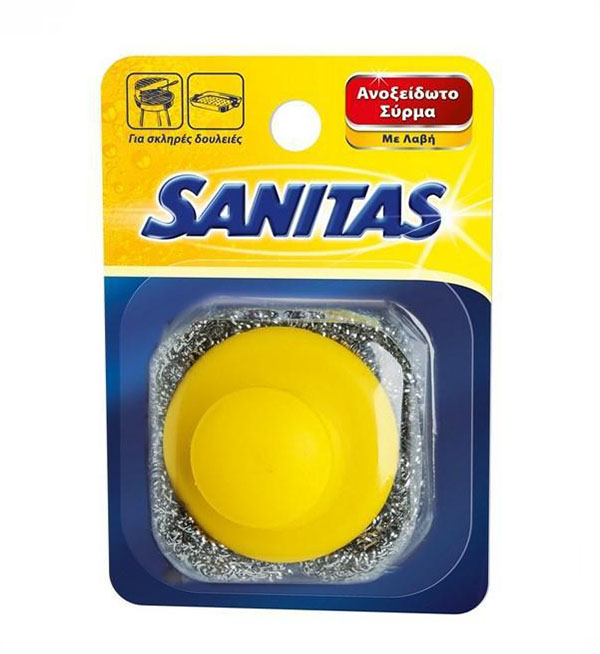 Sanitas Ανοξείδωτo Σύρμα Με Λαβή Χειρός