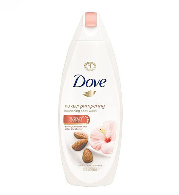 Dove Purely Pampering Almond Cream with Hibiscus Αφρόλουτρο 500ml