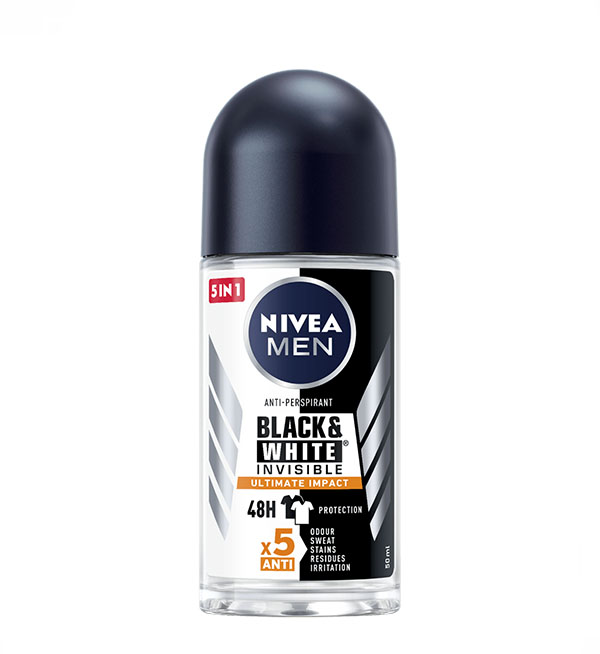Nivea Men Black & White Invisible Ultimate Impact Roll-On 50ml