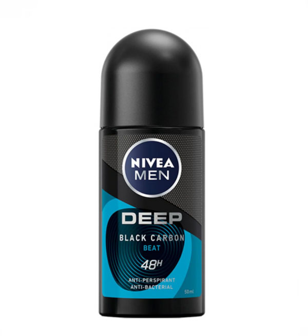 Nivea Men Deep Carbon Beat 48h Anti-perspirant Roll-On 50ml
