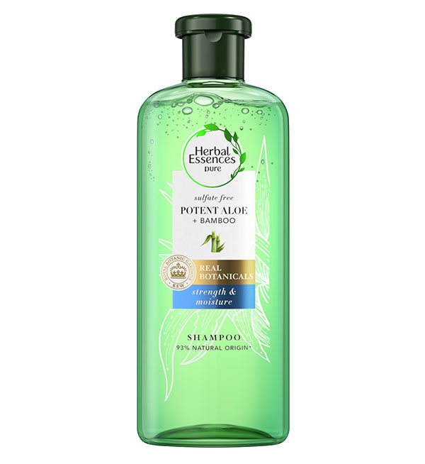 Herbal Essences Bio Renew Potent Aloe & Bamboo Sulfate Free Strength & Moisture Shampoo 380ml