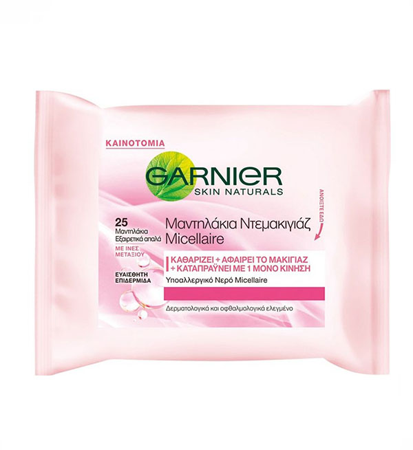 Garnier Micellar Extra-Gentle Cleansing Wipes 25τεμ
