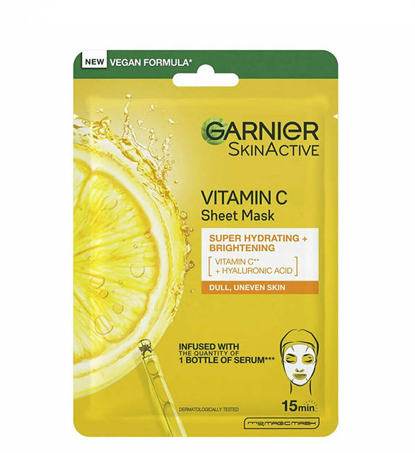 Garnier Vitamin C Super Hydrating & Brightening Sheet Mask 28gr